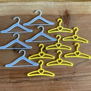 12 Skipper Barbie Heart Vintage 90's Fashion Clothes Hangers